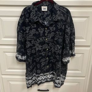 San Francisco Giants men’s XXL rayon shirt- great condition, Lee Sports